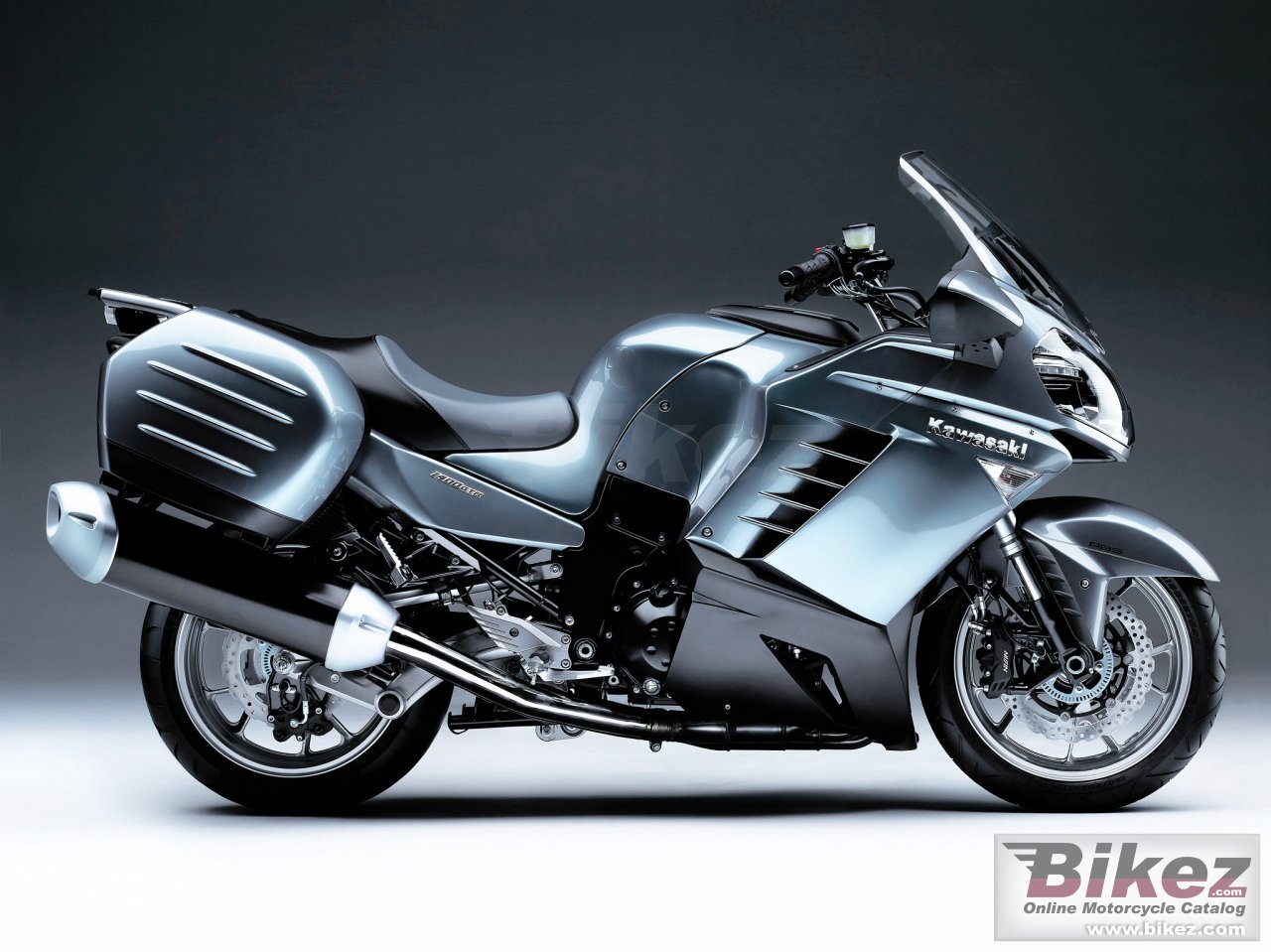 Big Kawasaki 1400 gtr picture and wallpaper from Bikez.com